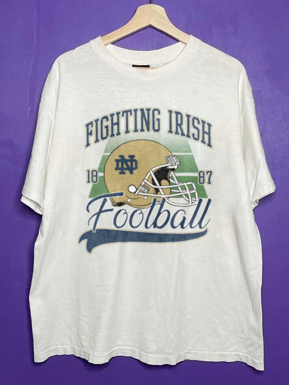 Vintage 1887 NCAA Notre Dame Fighting Irish Shirt, University of Notre Dame Tee
